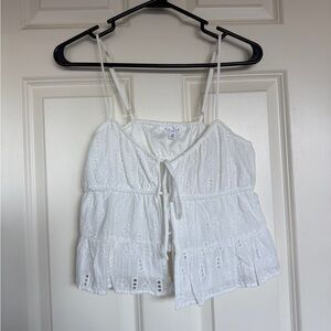White Lace Tank Top